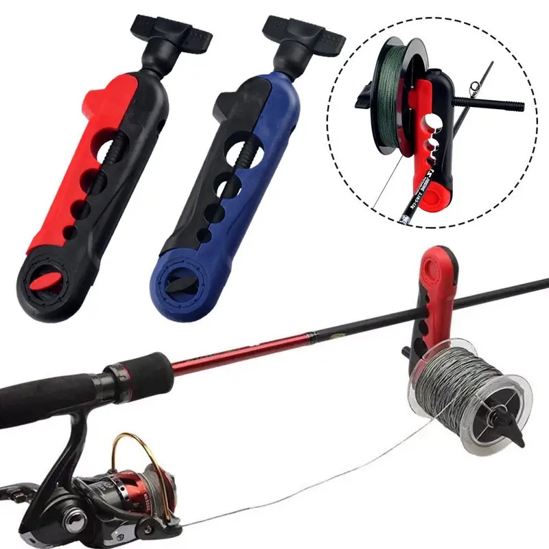 Fishing Rod Combo - Tragbarer Angelschnur-Aufwickler, Spulenhalter, Werkzeuge, Aufwickelmaschine, Spinnrolle,